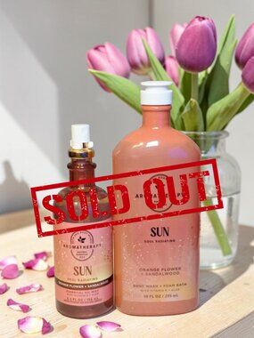 SOLD*Bath & Body Works Aromatherapy Orange Flower & Sandalwood Bundle/Lot